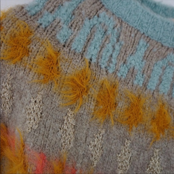 Anthro Sleeping on Snow Fair Isle Sweater- XS - Picture 8 of 8